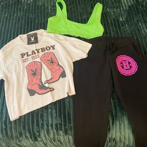 Playboy Tee, Hustler Lounge Pants, and Current Mood Bundle